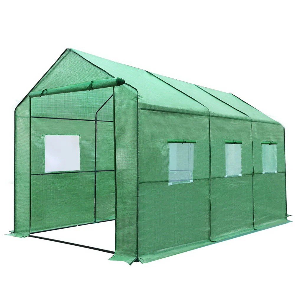 Greenfingers Greenhouse 3.5x2x2M Walk in Green House Tunnel Plant Garden Shed - Nurns