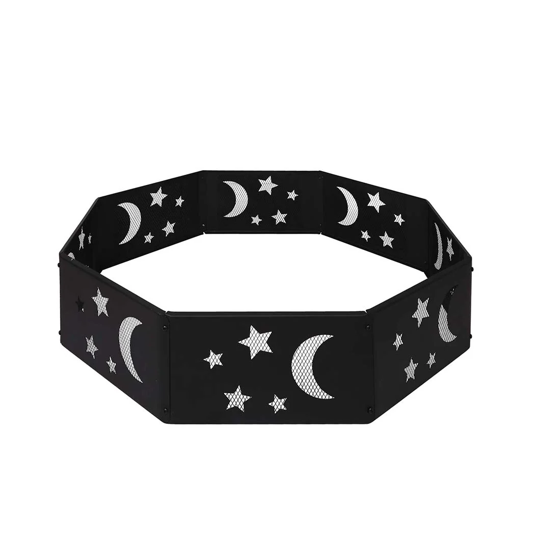 Round Fire Pit Ring Outdoor Fireplace - Nurns