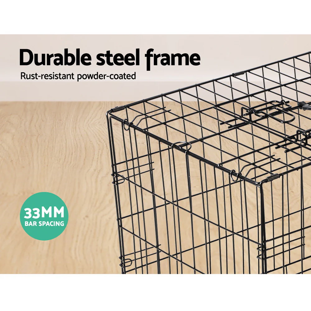 Dog Cage 36inch Pet Cage - Black - Nurns