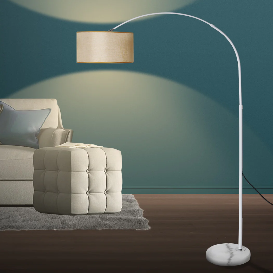Modern LED Floor Lamp Reading - Beige - Nurns