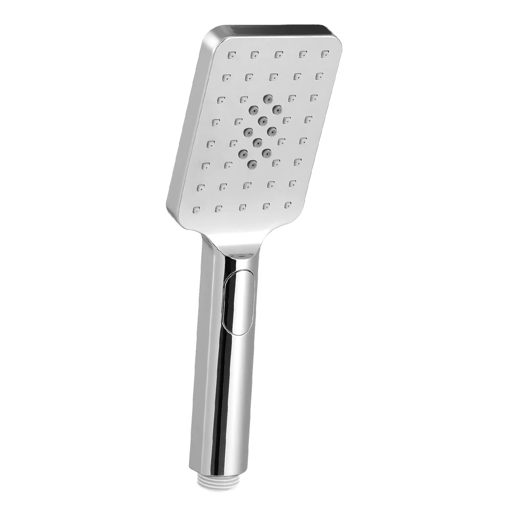 Handheld Shower Head 3.1'' High Pressure 3 Spray Modes Square - Chrome - Nurns