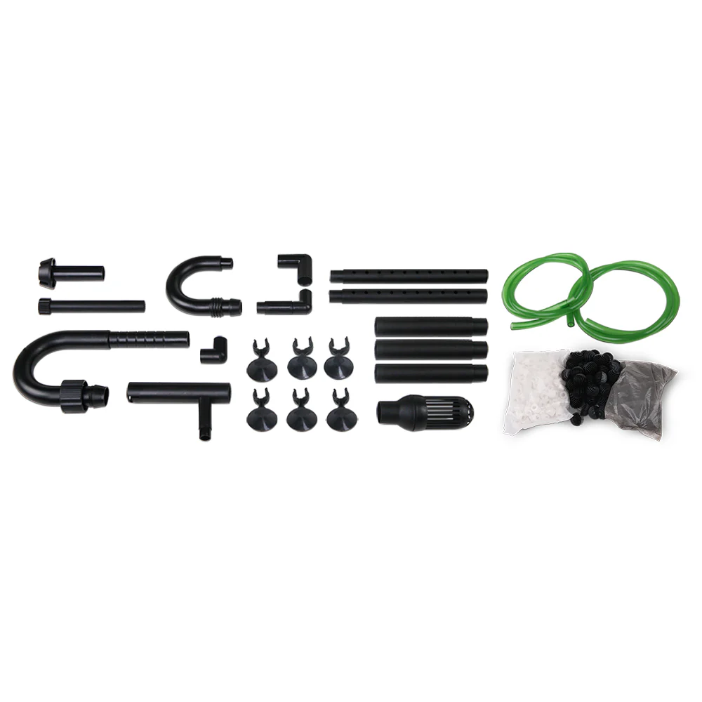 Aquarium External Canister Filter Aqua Fish Tank UV Light with Media Kit 1850L/H - Nurns