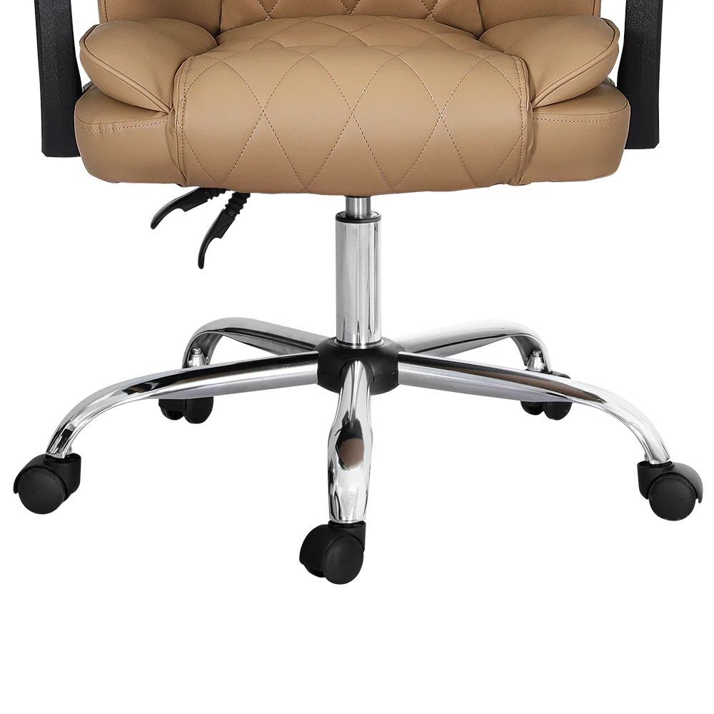 Artiss Executive Office Chair Leather Recliner Espresso - Nurns