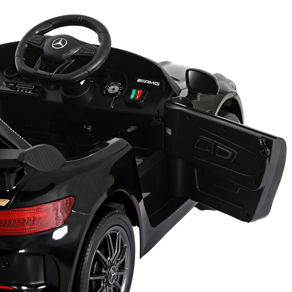 Kids Ride On Car Mercedes-Benz AMG GTR Electric Toy Cars 12V - Black - Nurns
