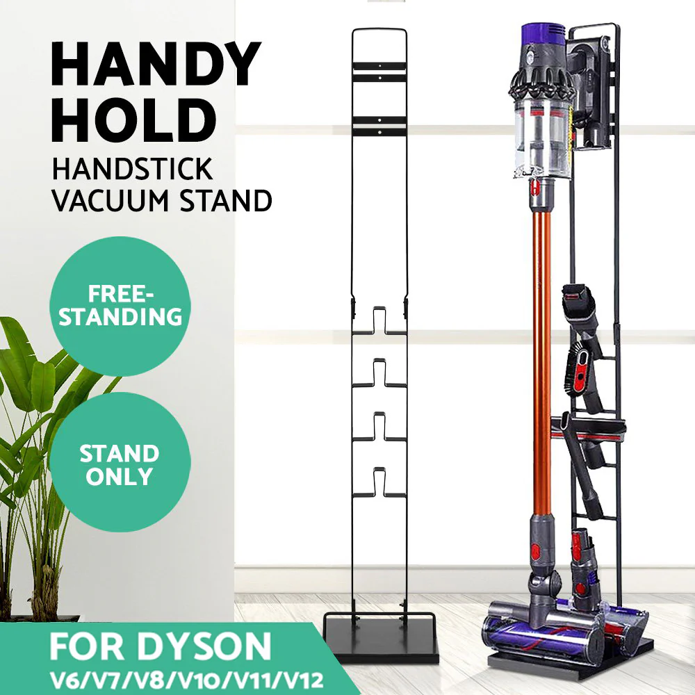 Artiss Freestanding Dyson Vacuum Cleaner Stand for V6 7 8 10 11 Black - Nurns