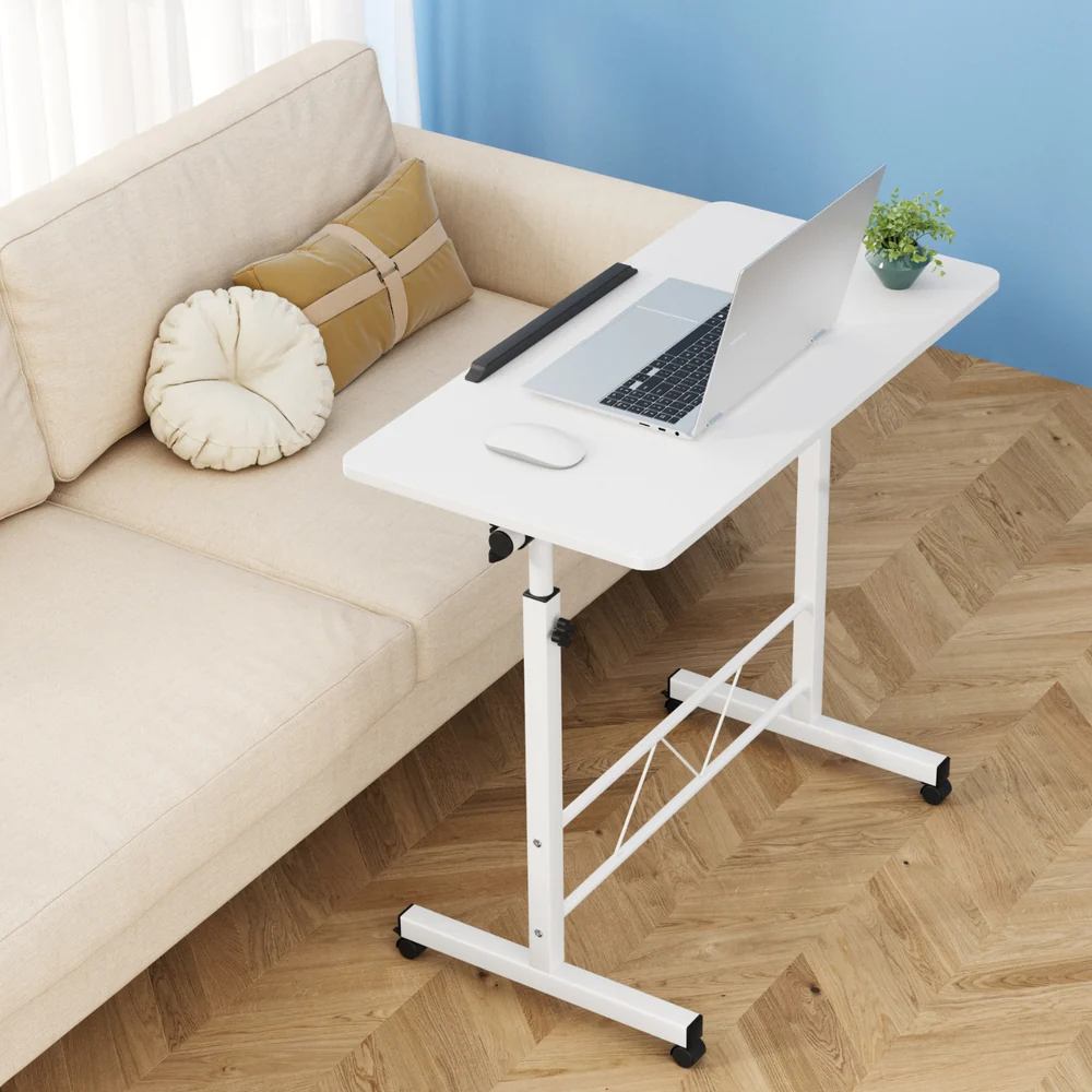 Artiss Laptop Desk Table Adjustable 80cm White - Nurns