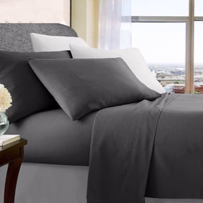 King Ultra Soft Microfibre Sheet Set Charcoal - Nurns