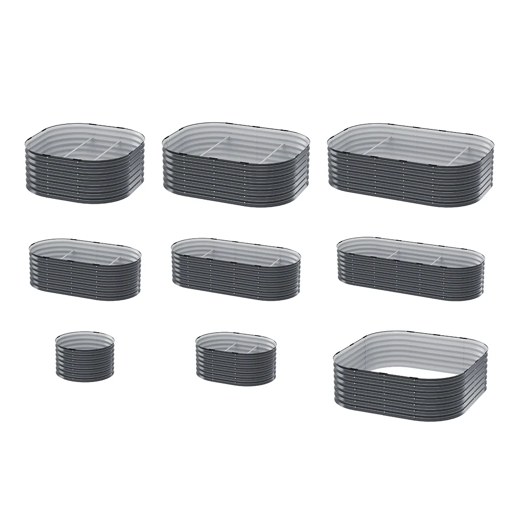 Garden Bed 9 In 1 Modular Planter Box Raised Container Galvanised - Nurns