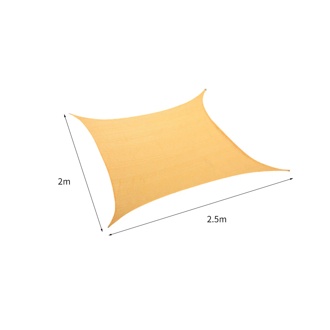 Mountview Sun Shade Sail Cloth Canopy Beige - Nurns