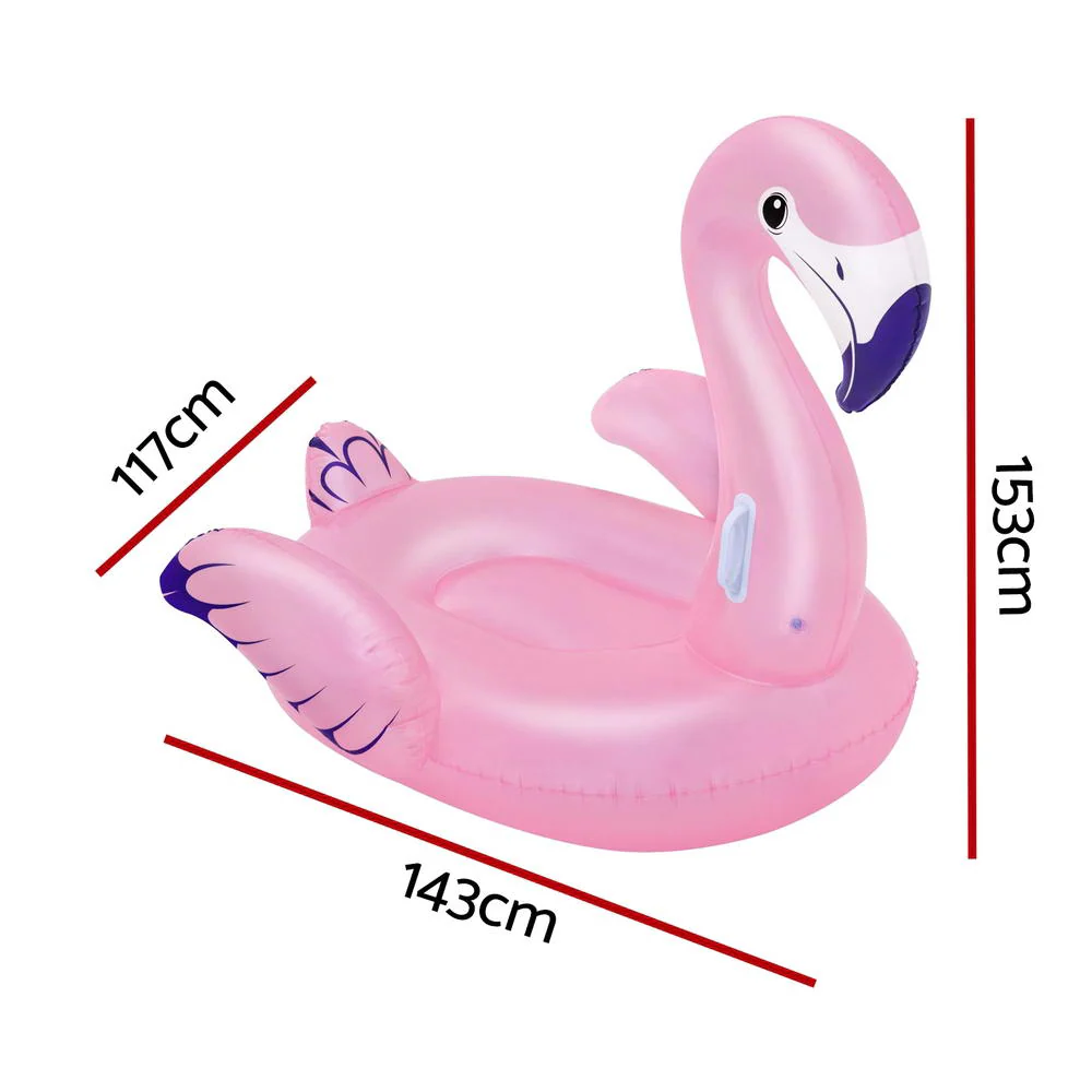 Flamingo Rider Ride On Float Floating Seat Pool Lounger 1.43Mx1.53M - Nurns