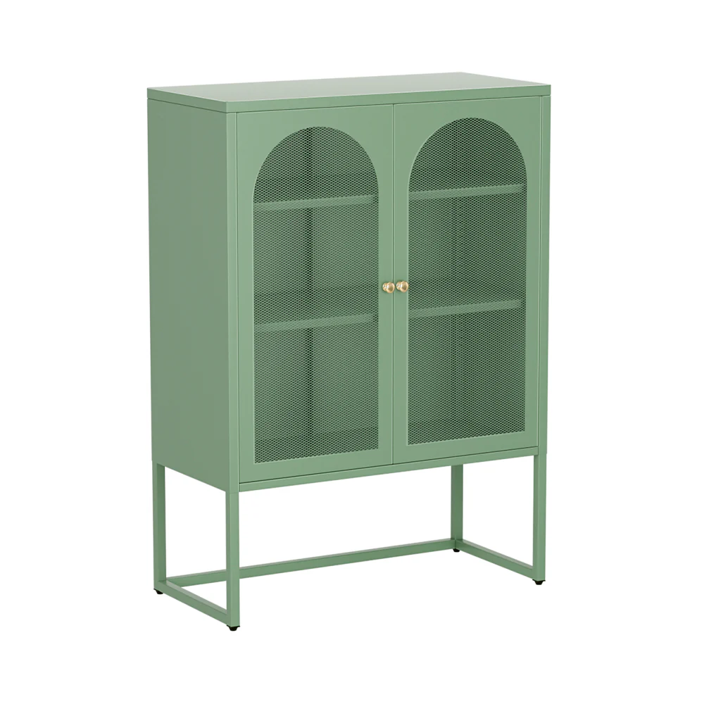 Kellen Metal Buffet Sideboard Cabinet - Green - Nurns