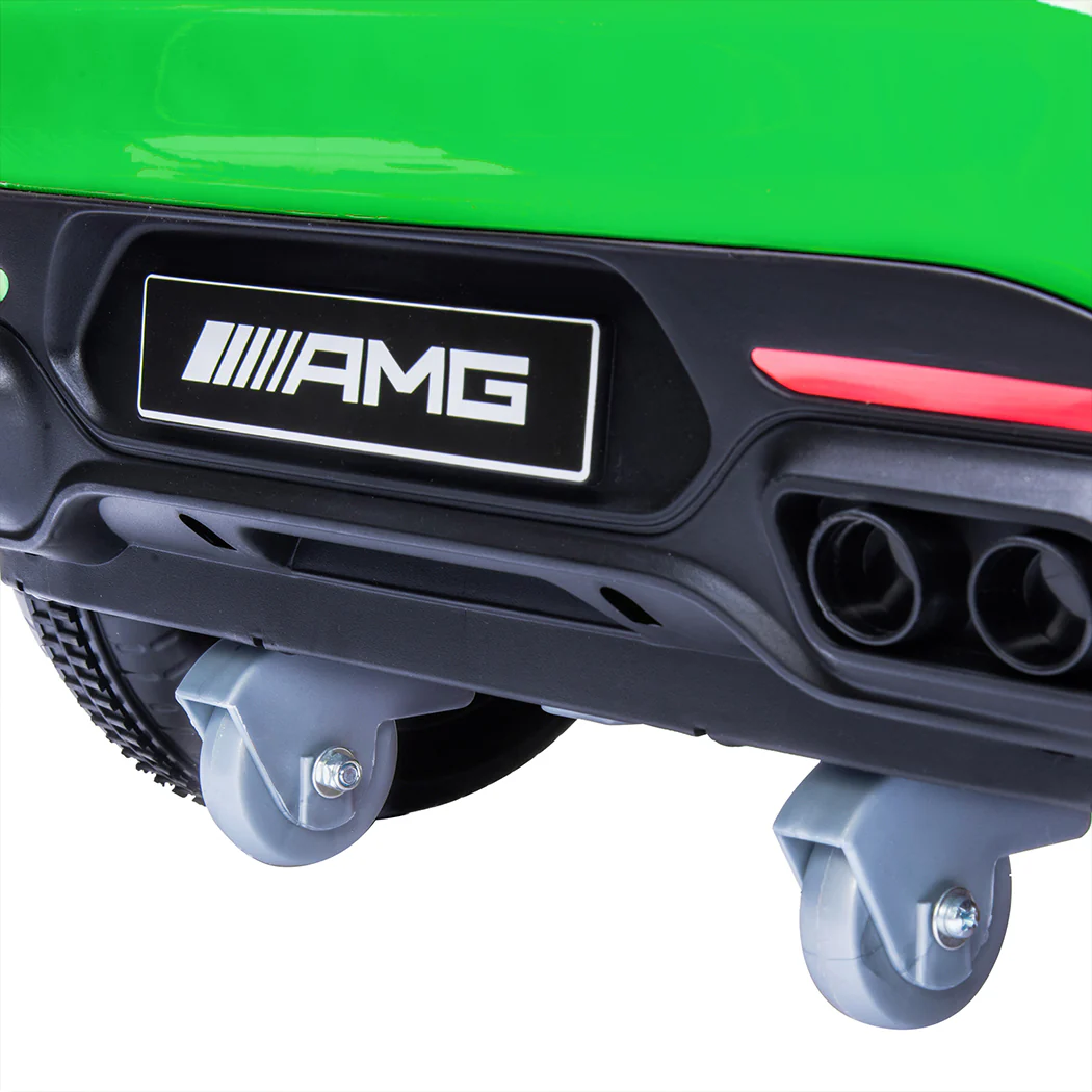 Kids Ride On Car 12V Battery Mercedes-Benz Licensed AMG GTR Toy Remote Control - Green - Nurns