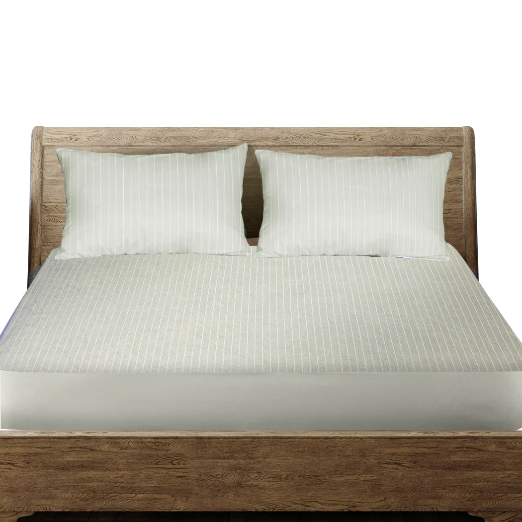 Queen DreamZ Mattress Protector Pillowcases Grey - Nurns