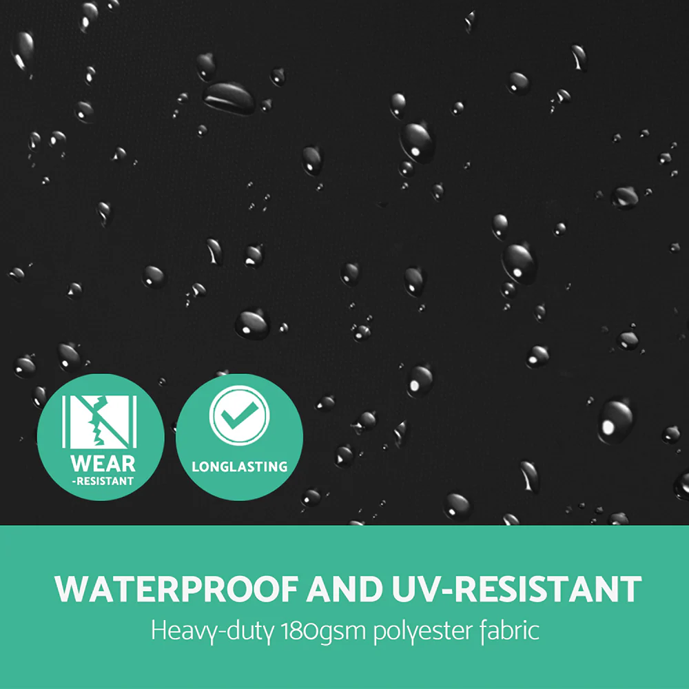 Instahut 3m Outdoor Umbrella Cantilever Garden Beach Patio Black - Nurns