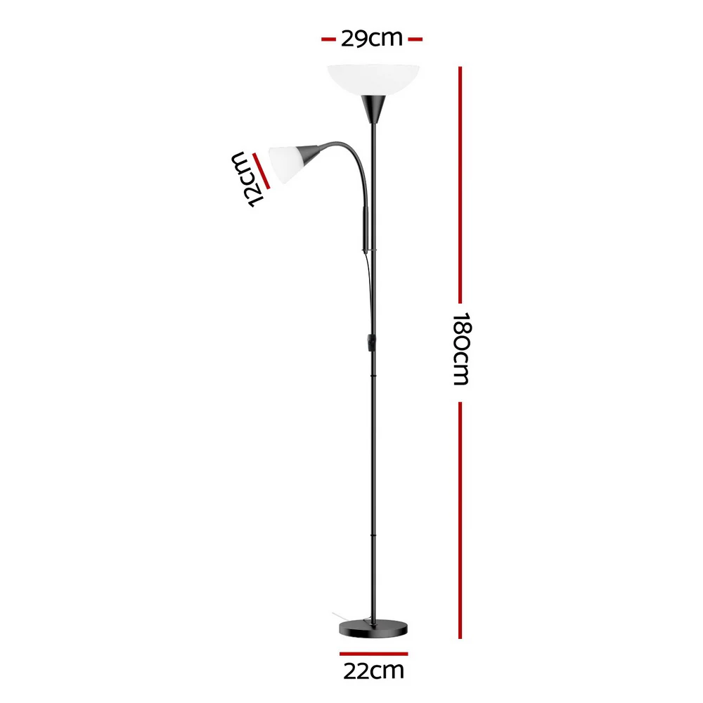 Floor Lamp Mother and Child Modern Home Living Room Office Reading - Black - Nurns