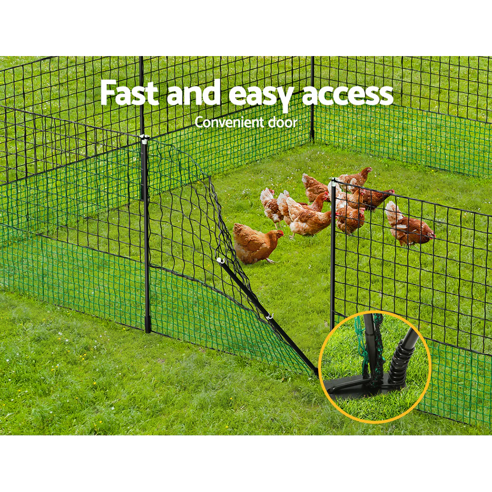 Poultry Chicken Fence Netting Electric wire Ducks Goose Coop 25Mx125CM - Nurns