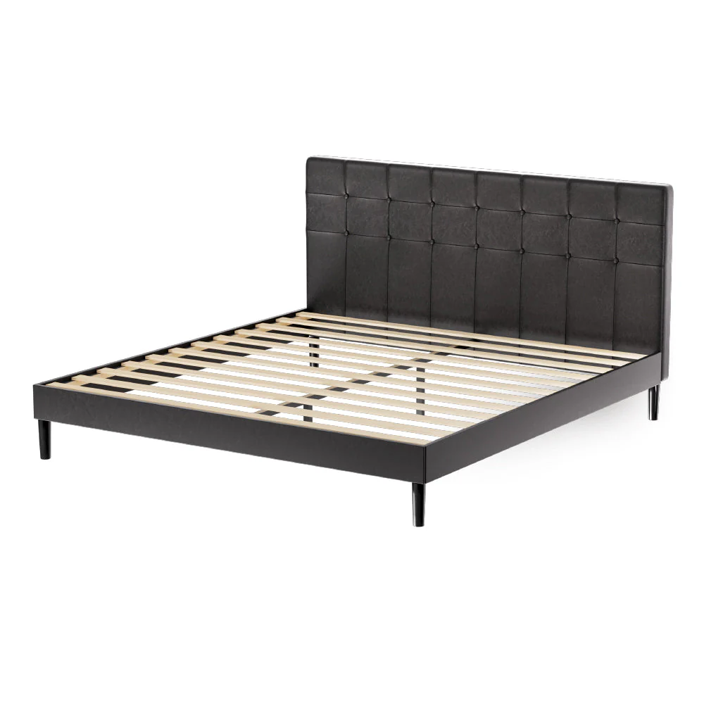 Epidote Bed & Mattress Package with 32cm Mattress - Black King - Nurns