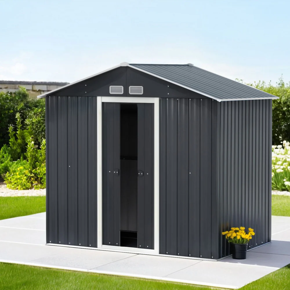 Giantz Garden Shed Outdoor Storage 2.15x1.3M Tool Workshop House Shelter Sliding Door - Nurns
