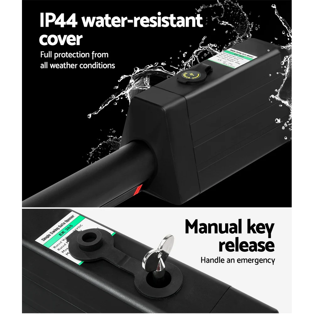 Automatic Electric Gate Opener Single Swing Remote Control 300kg 5m - Nurns