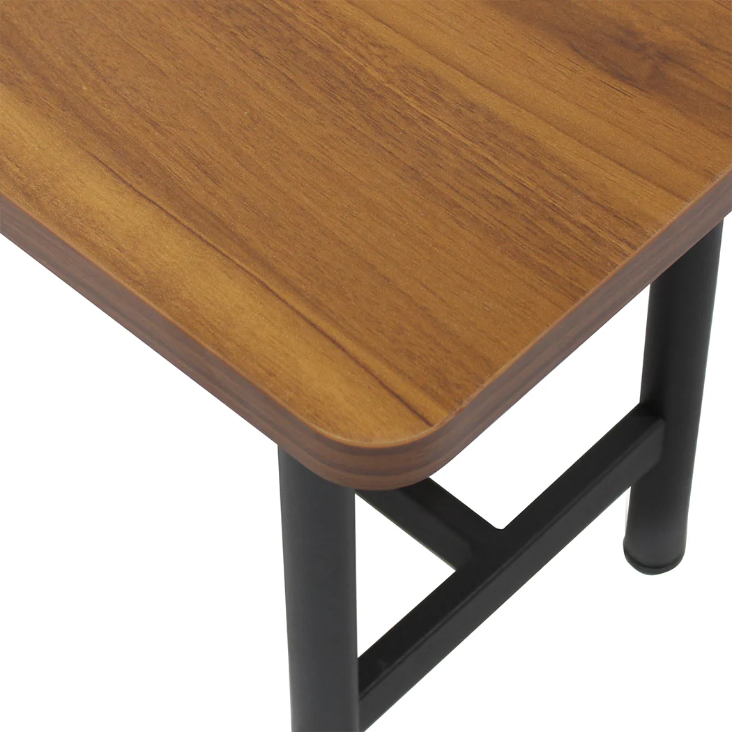 Aileen 140cm Dining Chairs Bench Chair 2-3 Seater - Brown - Nurns