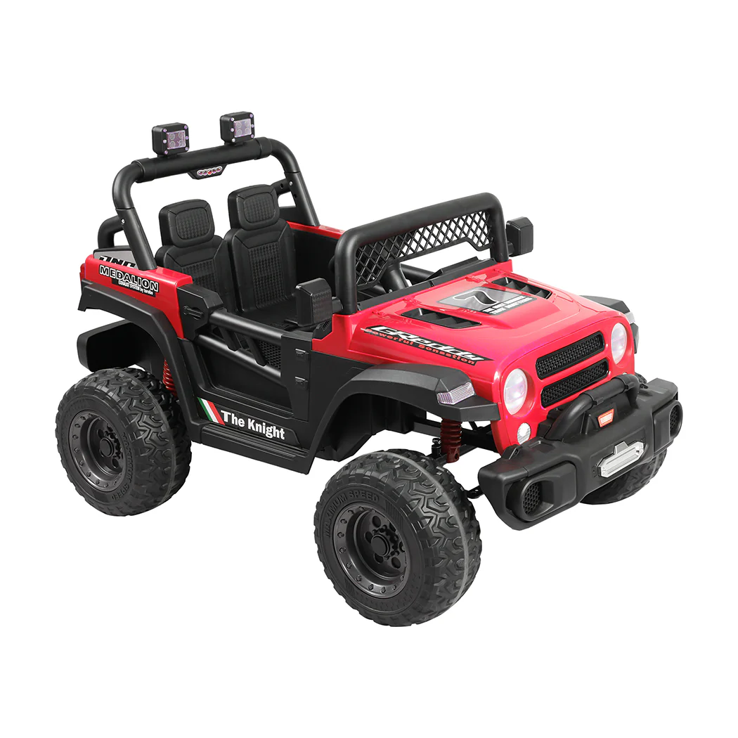 Kids Ride On Car Electric Jeep - Red - Nurns