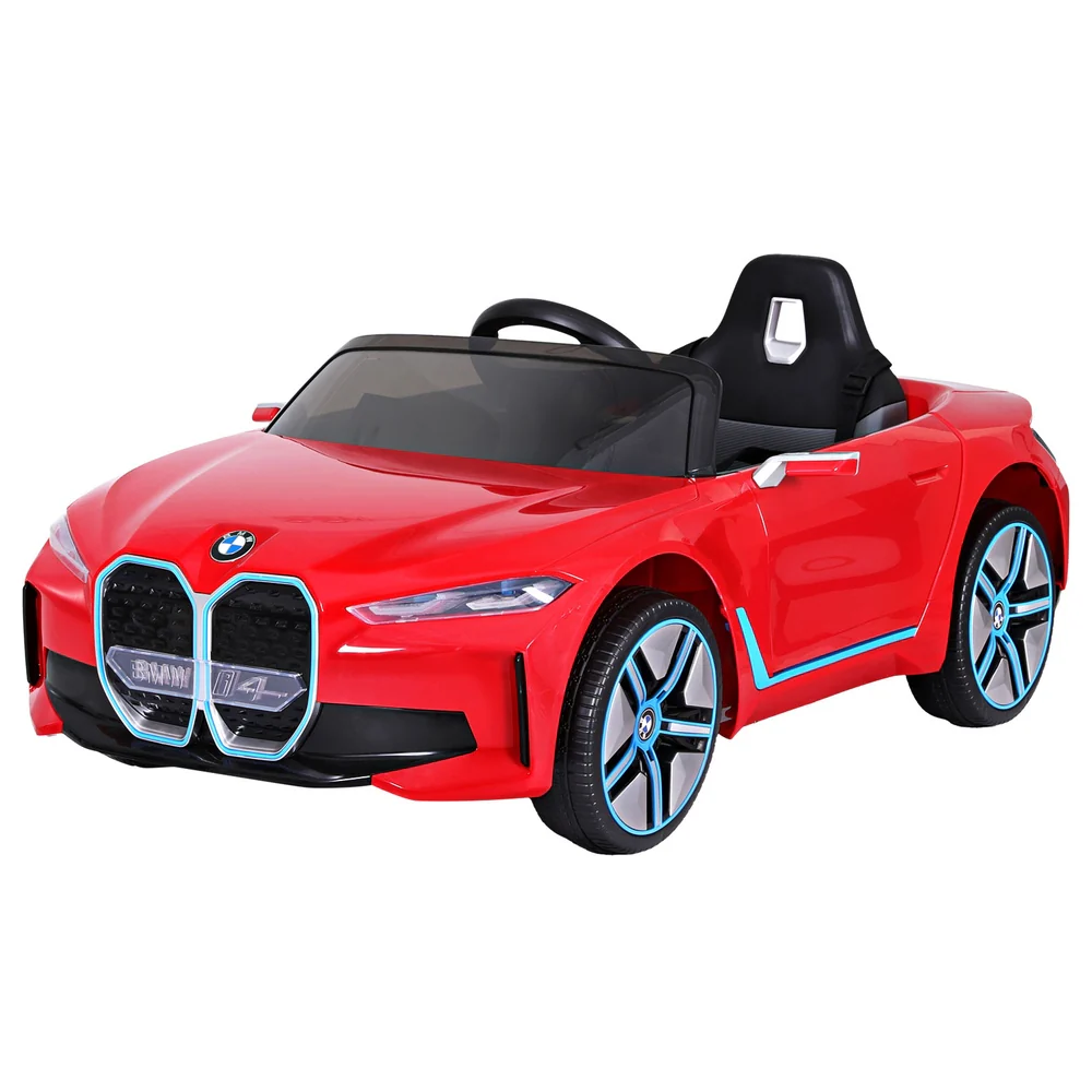 Kids Ride On Car BMW Licensed Sports Remote Control Electric Toys 12V - Red - Nurns