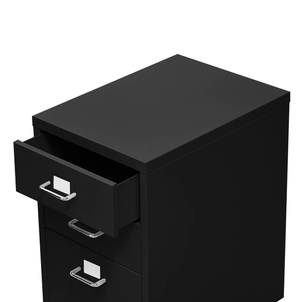 Levede 6 Drawer Office Cabinet Drawers Black - Nurns