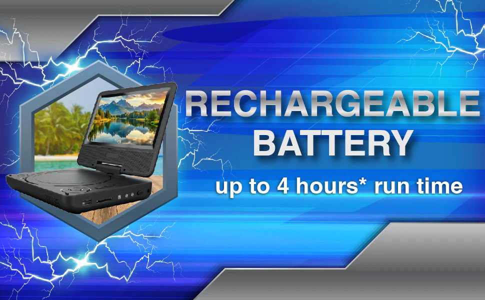 Laser Portable DVD Player 7 Inch - Nurns