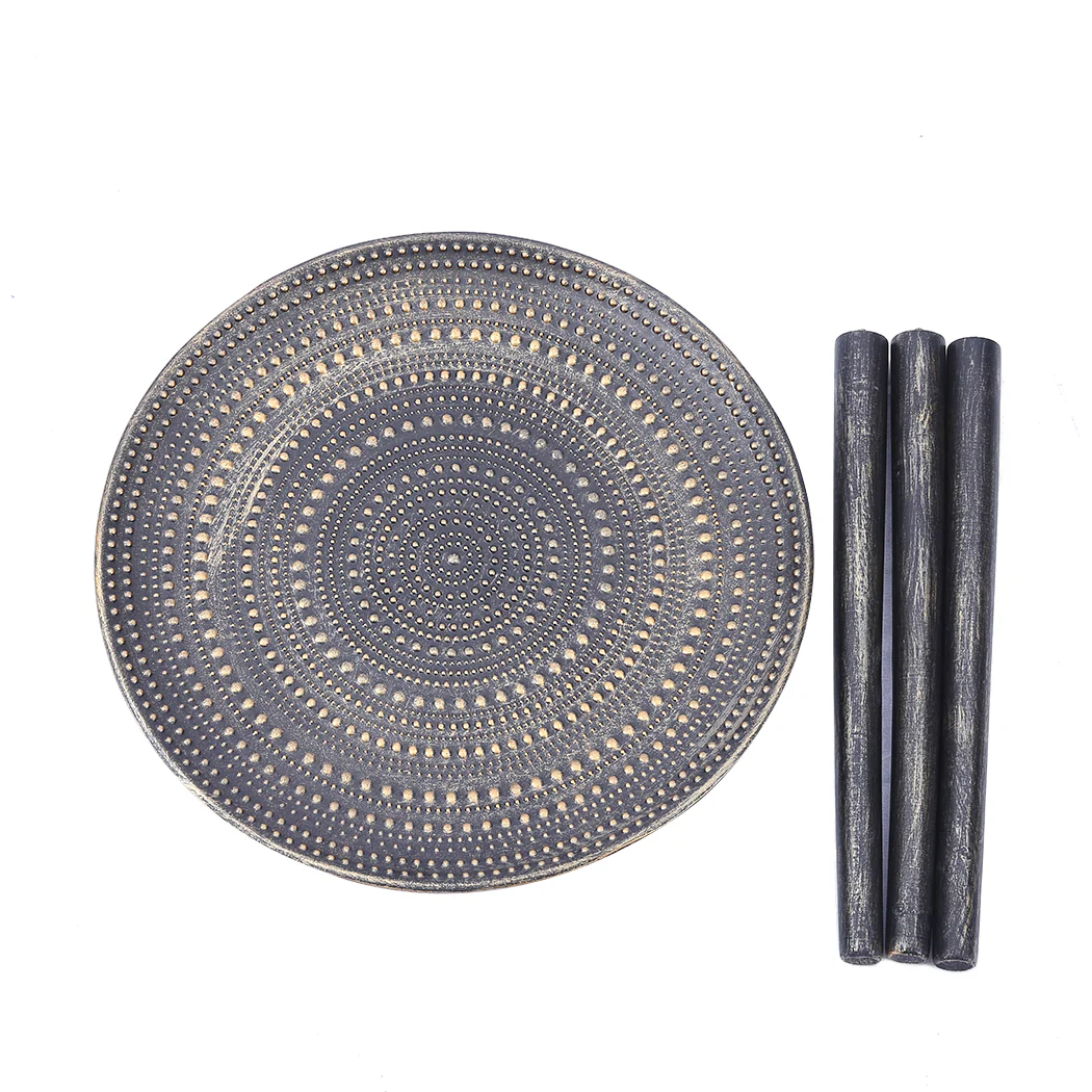 Icarus Side End Table Antique Storage Modern Furniture - Black - Nurns