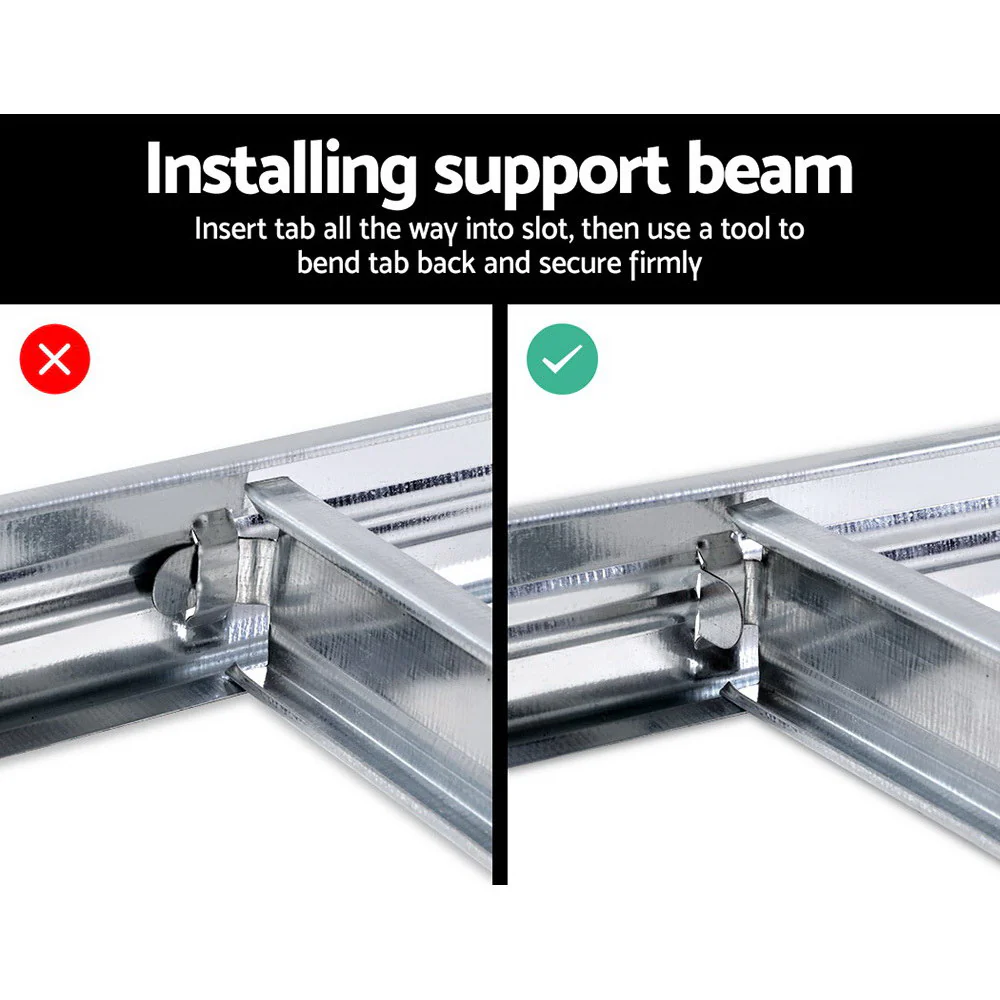 Giantz 1.8M Warehouse Racking Rack Shelving Garage Steel Metal Storage Shelves Silver - Nurns