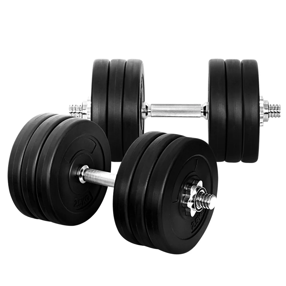 Everfit 35kg Dumbbell Set Weight Plates Dumbbells Lifting Bench - Nurns