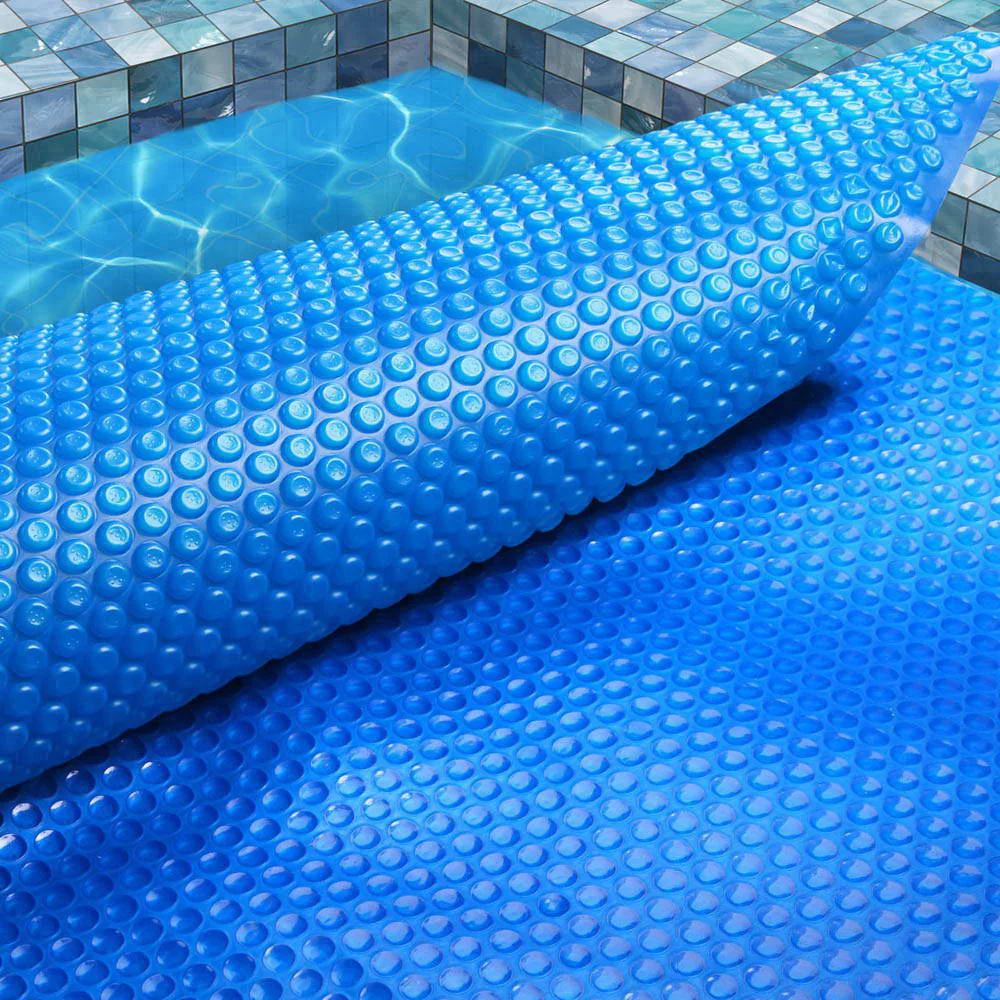 Pool Cover 500 Micron 11x4.8m Swimming Pool Solar Blanket - Blue - Nurns