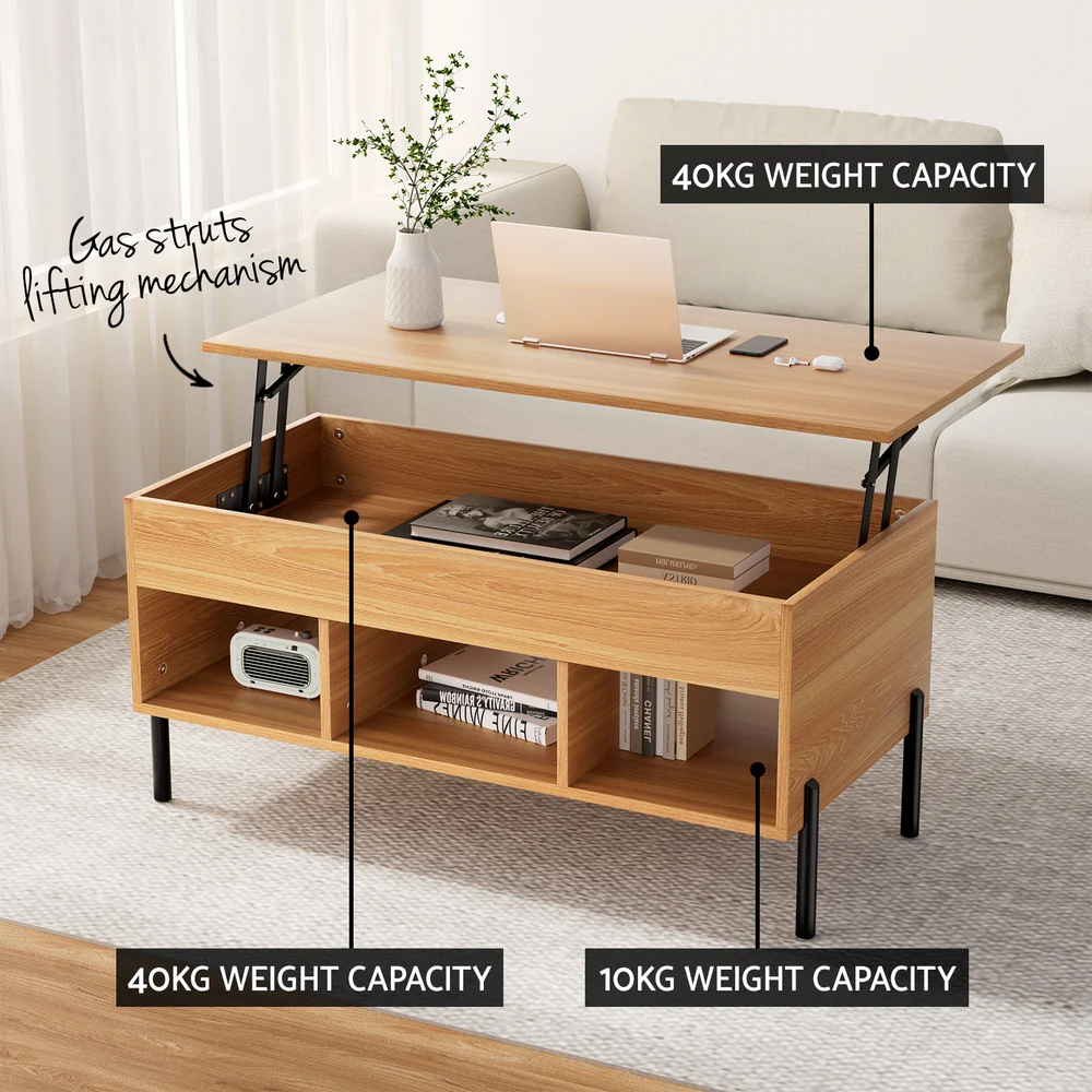 Ithaca Coffee Table Lift-top - Oak - Nurns
