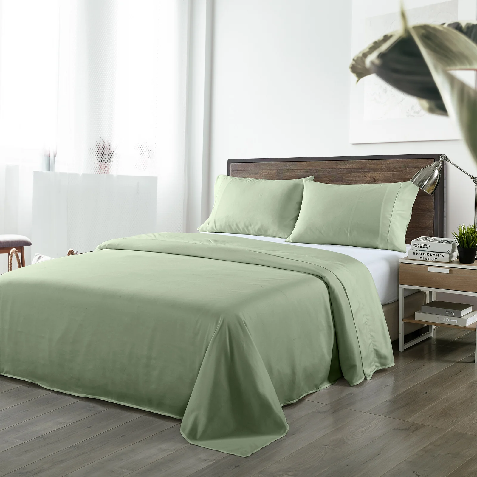 King Royal Comfort Blended Bamboo Sheet Set Sage Green - Nurns