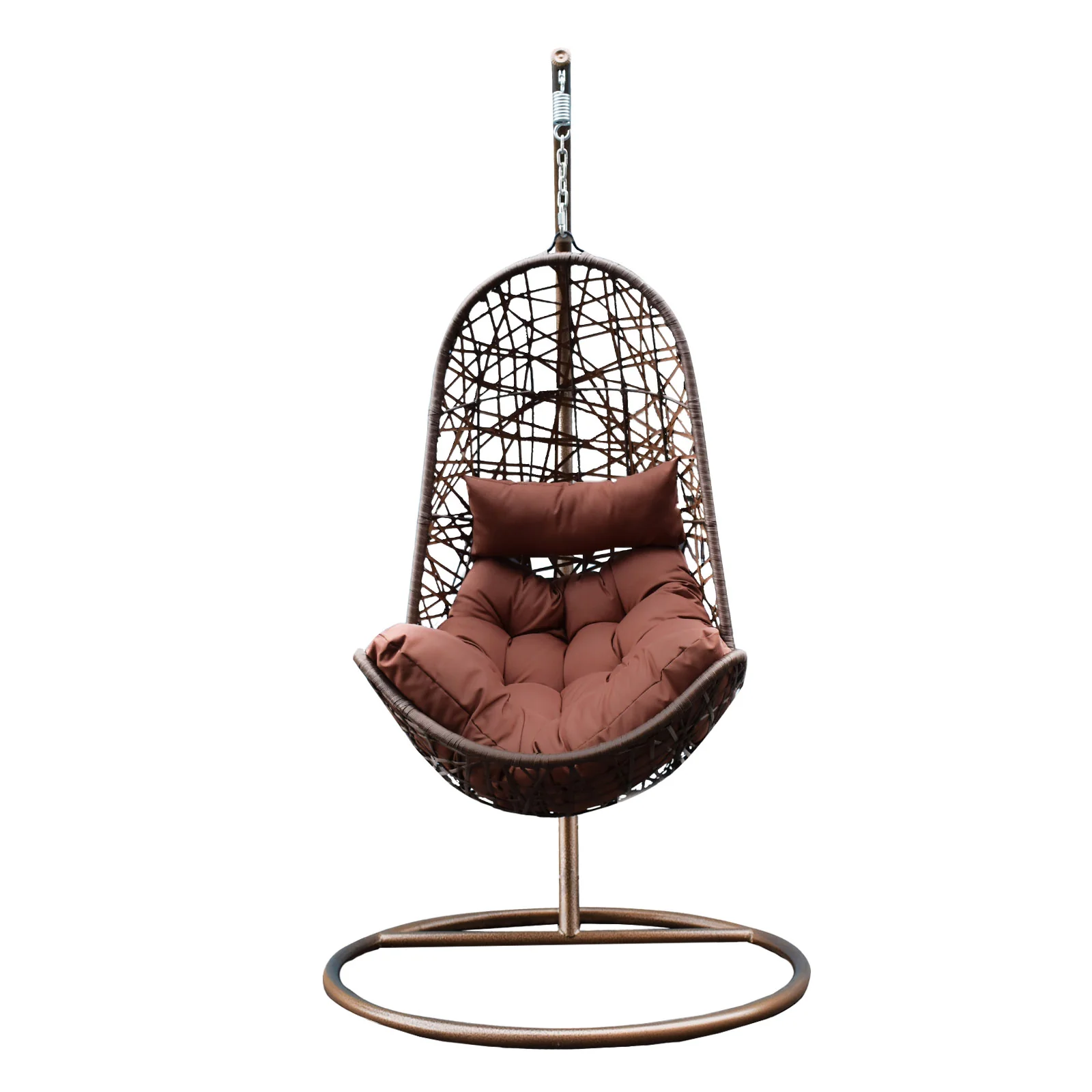 Lissy Egg Chair - Brown and Coffee - Nurns