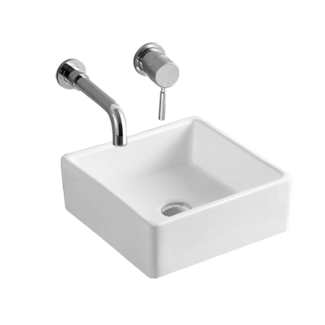 Ceramic Basin Bathroom Wash Counter - Square - Nurns