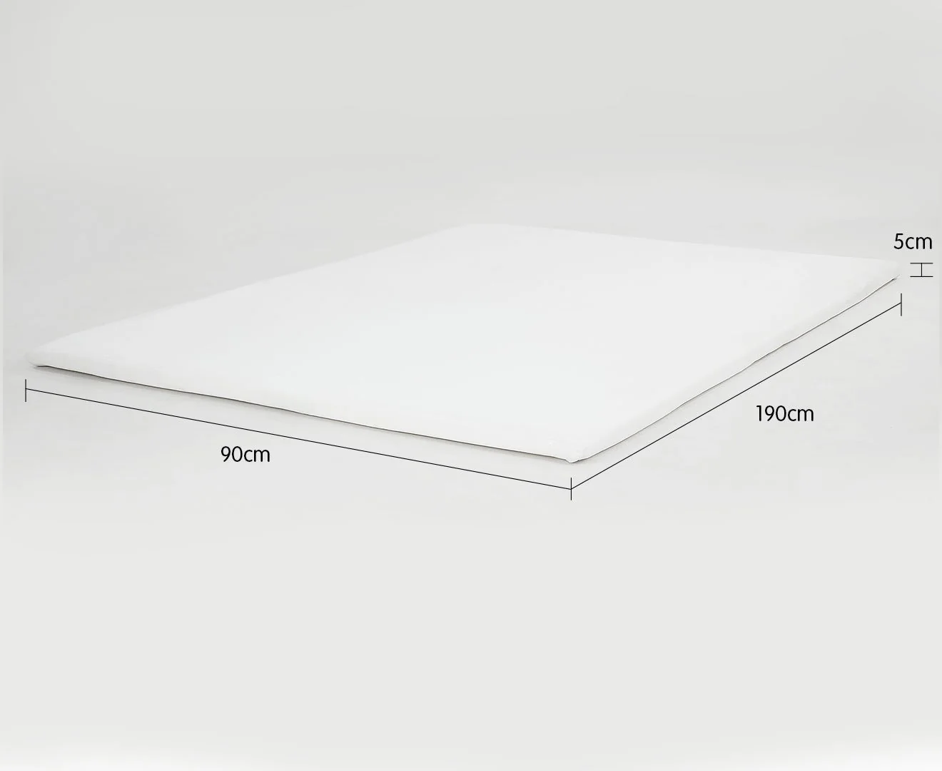 Single High Density Mattress Foam Topper 5cm - Nurns