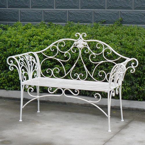 Emma Aluminium Bench - White - Nurns