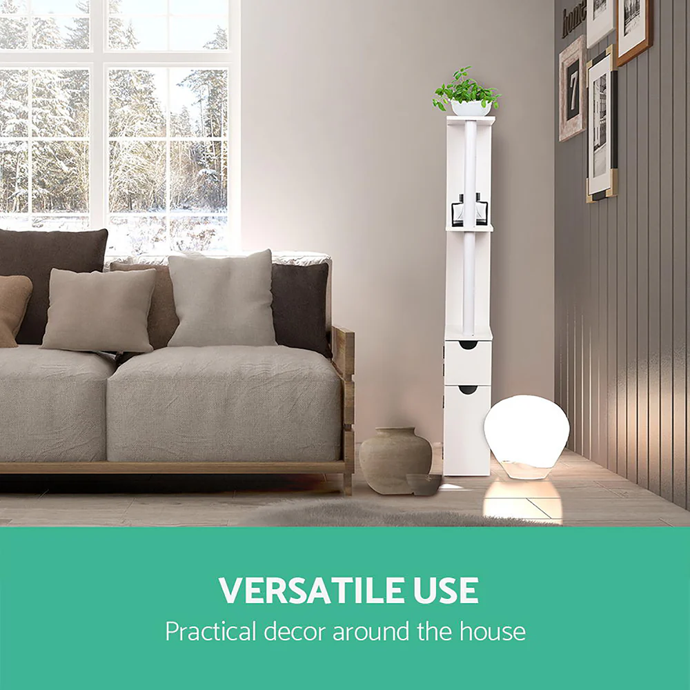 Freestanding Bathroom Storage Cabinet - White - Nurns