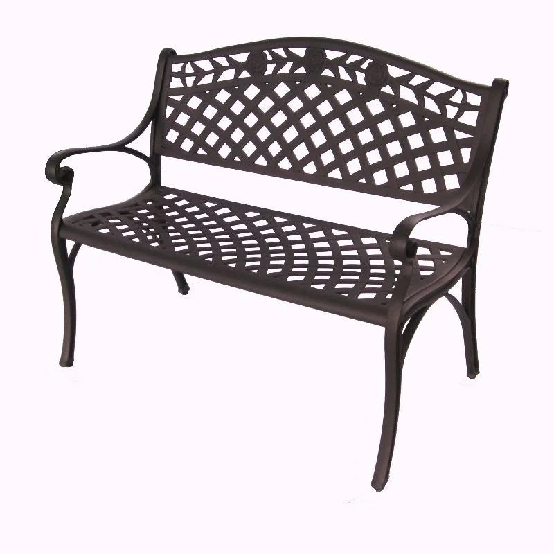 Elise Aluminium Bench - Bronze - Nurns