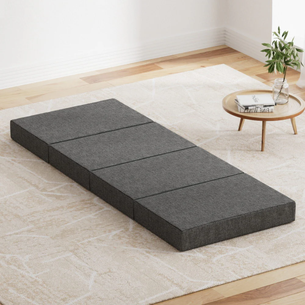 Andrew 12cm Folding Mattress Camping Foldable Portable Mattress Floor Bed - Single - Nurns