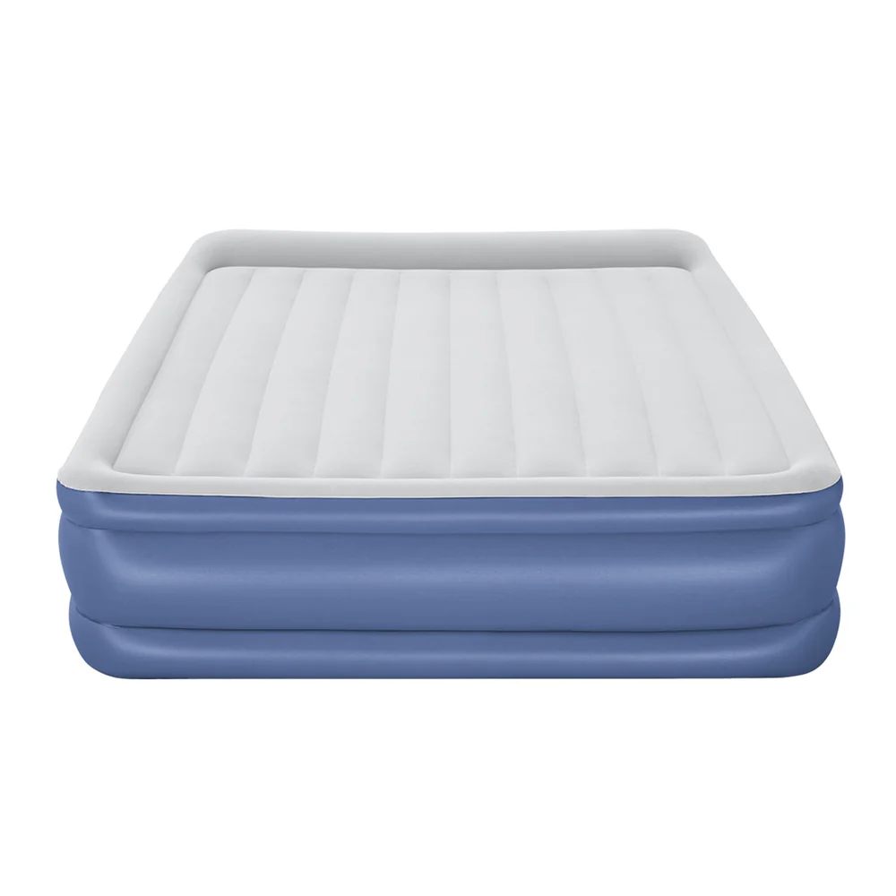 Factory Buys 56cm Air Mattress Inflatable Bed Airbed - Blue King - Nurns