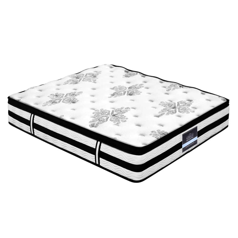 Tranquil Bed & Mattress Package with 34cm Mattress - Black Double - Nurns
