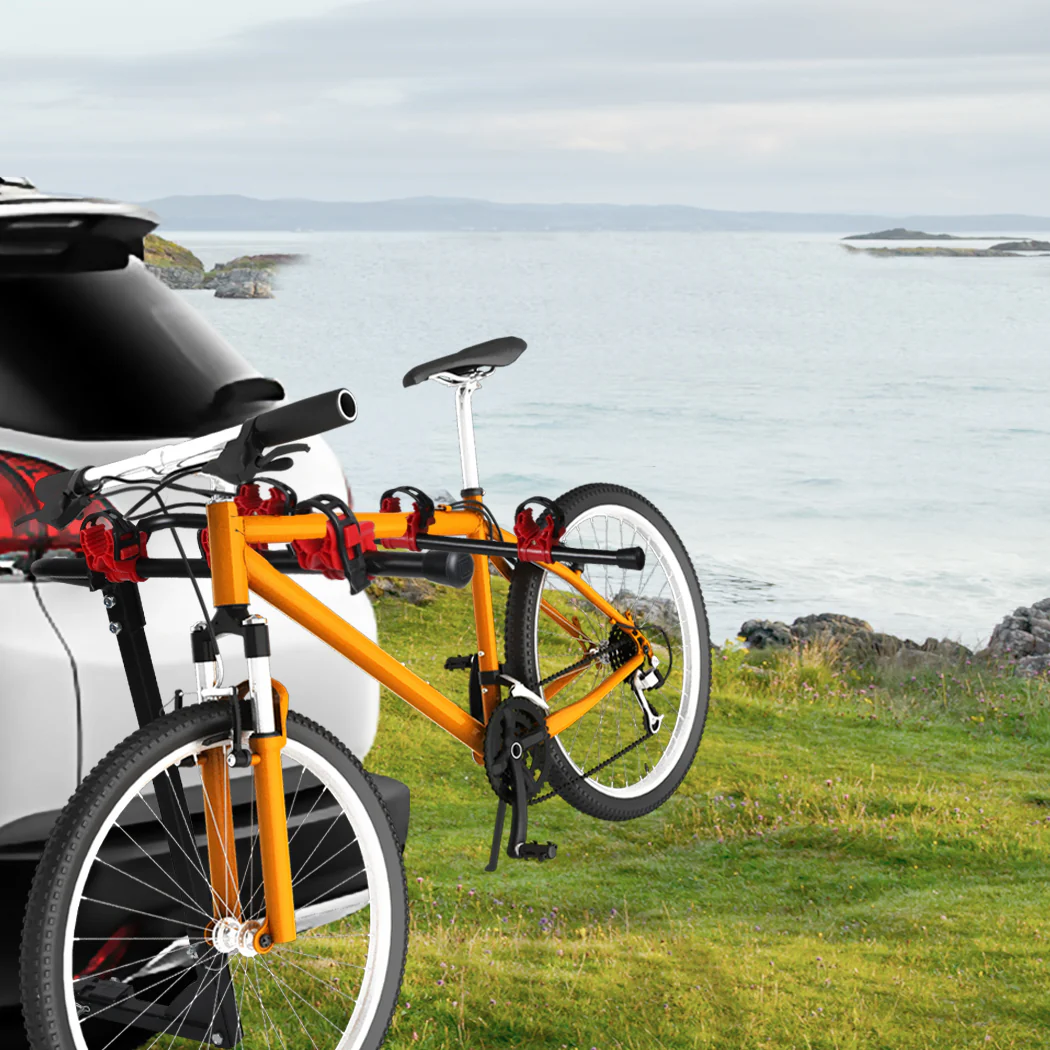 Car Bike Rack Carrier 3 Rear Mount Bicycle Foldable Hitch Mount Heavy Duty - Nurns
