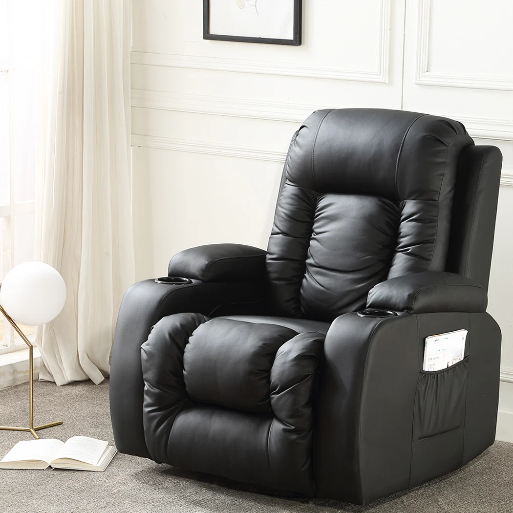 Irene Electric Massage Chair Zero Gravity Chair Recliner Full Body Back Neck - Black - Nurns