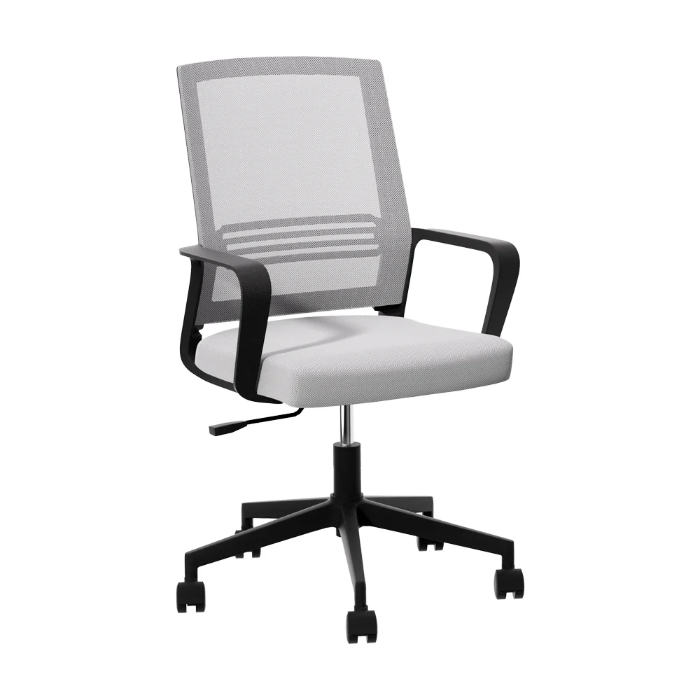 Artiss Mesh Office Chair Computer Gaming Desk Chairs Work Study Mid Back Grey - Nurns