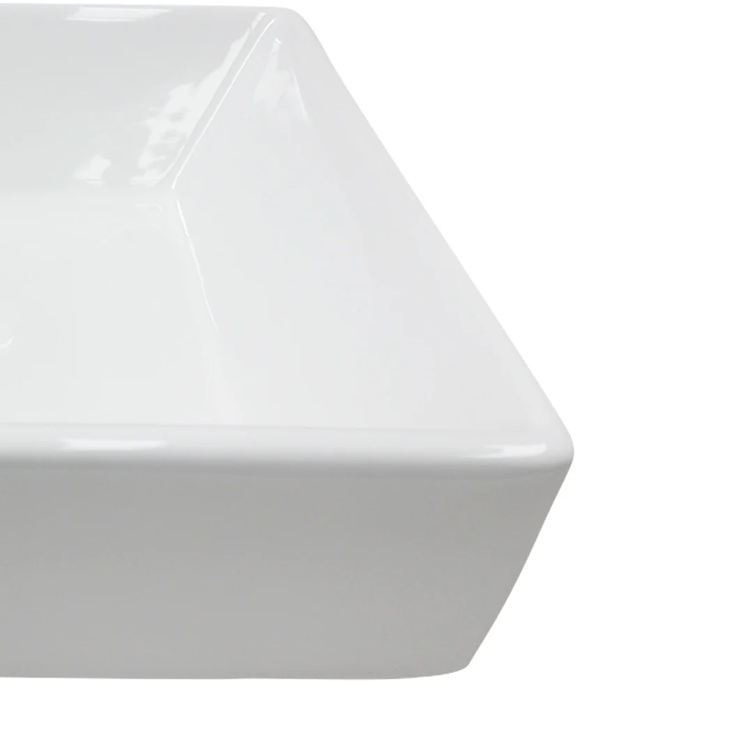 Ceramic Basin Bathroom Wash Counter - Square - Nurns