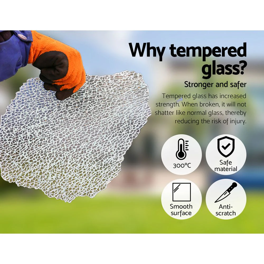 Chester 7-Seater Furniture Set Wicker Garden Patio Pool Lounge 8-Piece Outdoor Sofa - Black - Nurns