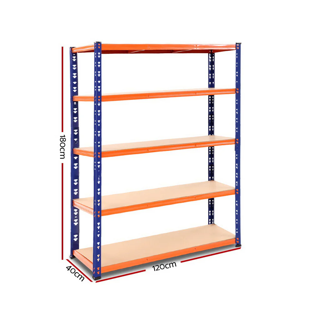 Giantz 1.8M Garage Shelving Warehouse Rack Pallet Racking Storage Shelve Blue - Nurns