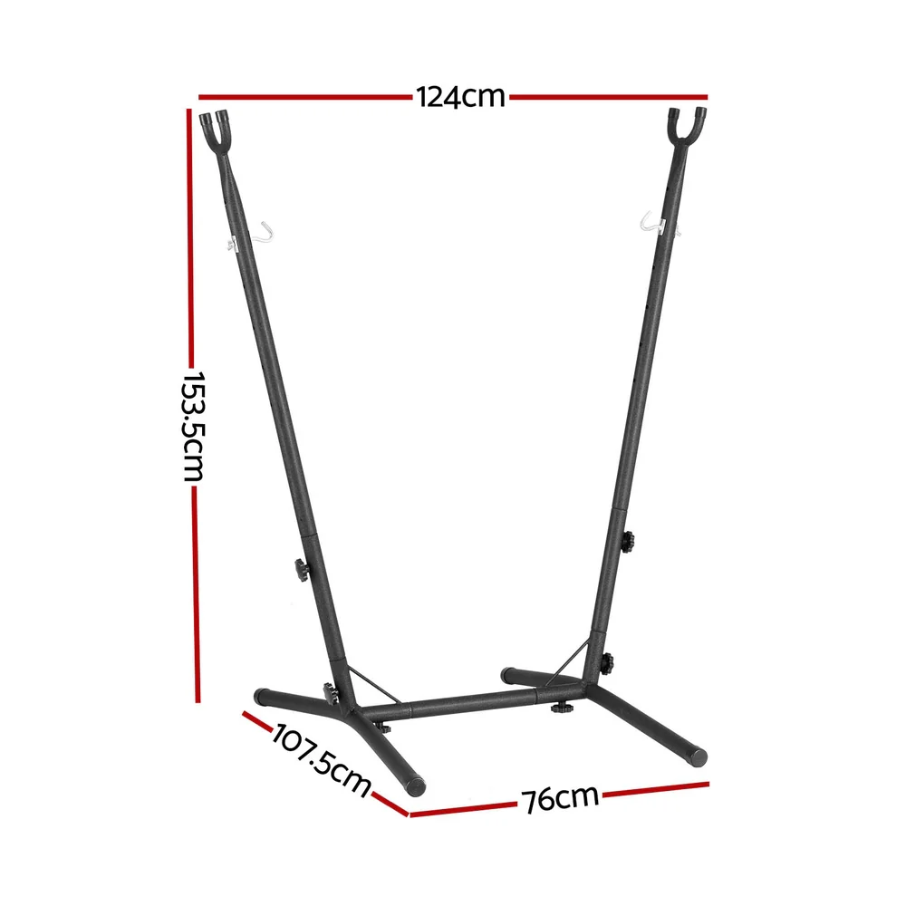 Hammock Chair Stand Metal Frame - Black - Nurns
